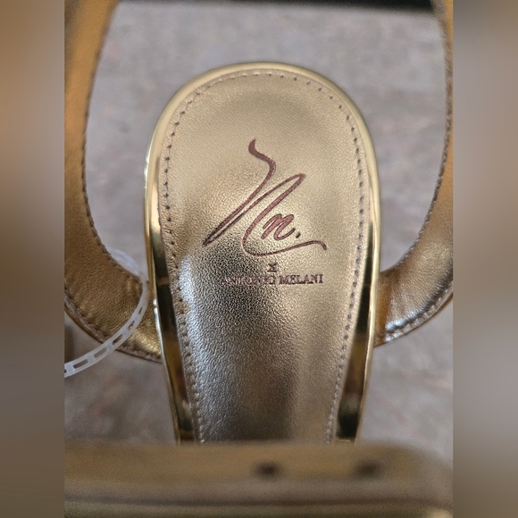 Antonio Melani x Nat Note Pia Mirror Metallic Platform Pumps. Gold (Size 5.5) - Picture 5 of 14
